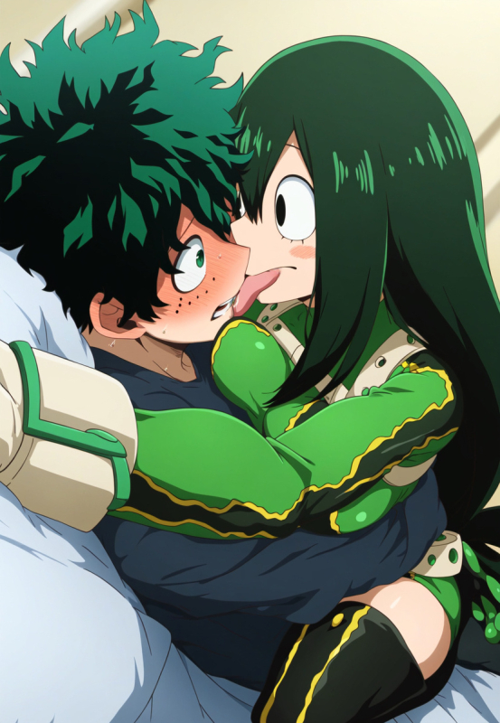 izuku midoriya,tsuyu asui