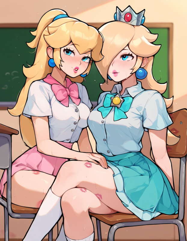 princess peach,princess rosalina