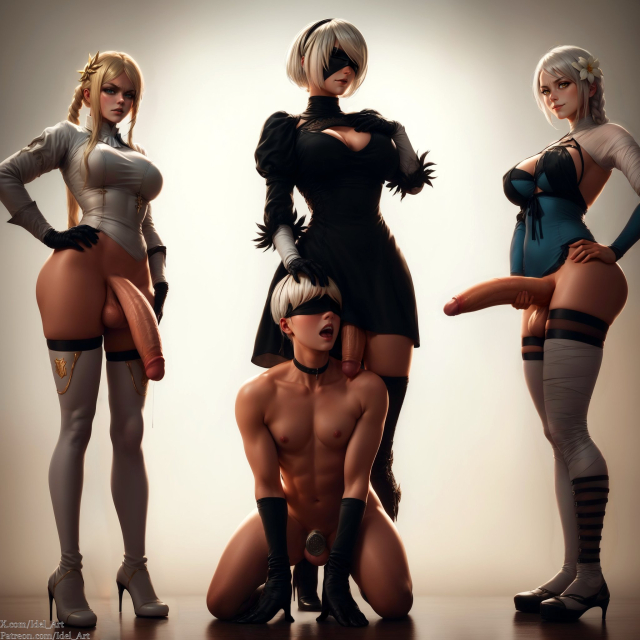 kaine (nier),yorha 2b,yorha 9s,yorha commander