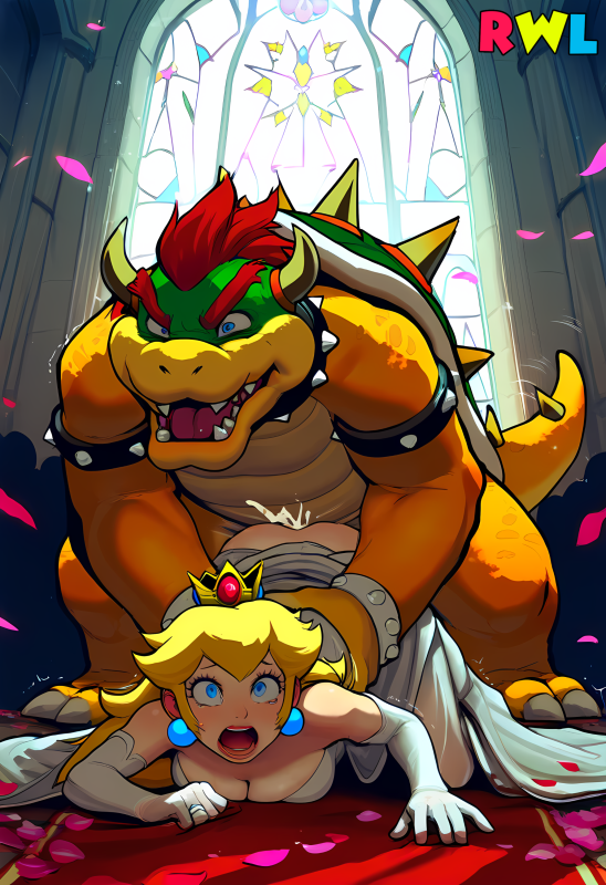 bowser,princess peach