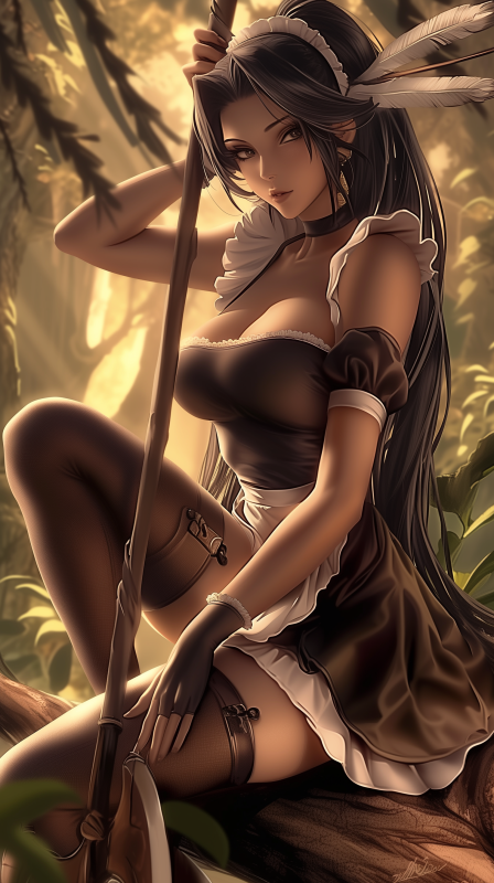 french maid nidalee,nidalee