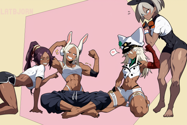 bea (pokemon),mirko,ramlethal valentine,rumi usagiyama,shihouin yoruichi