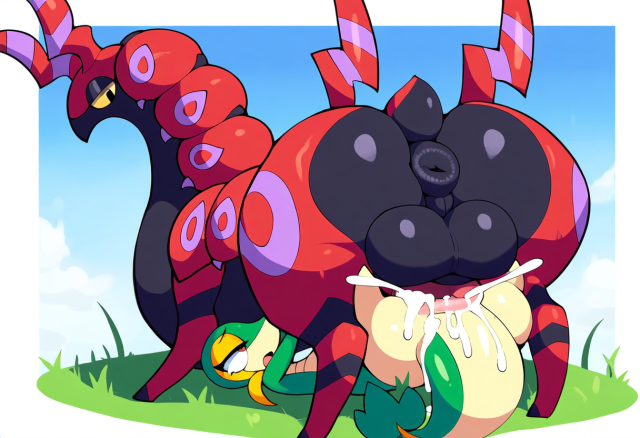 fan character,generation 5 pokemon,pokemon (species),scolipede,snivy