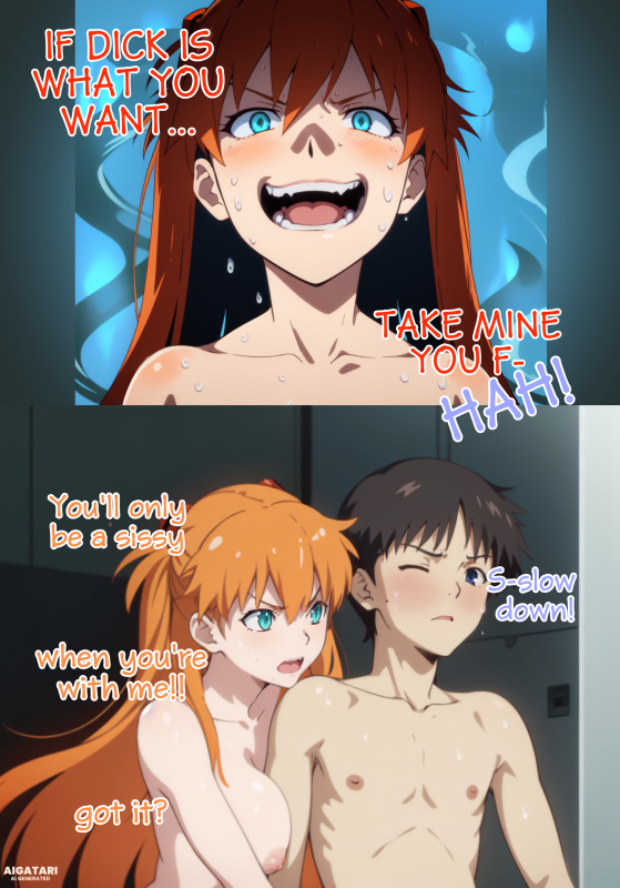 asuka langley sohryu,ikari shinji,shinji ikari,souryuu asuka langley