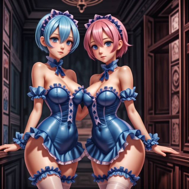 ram (re zero),rem (re zero)